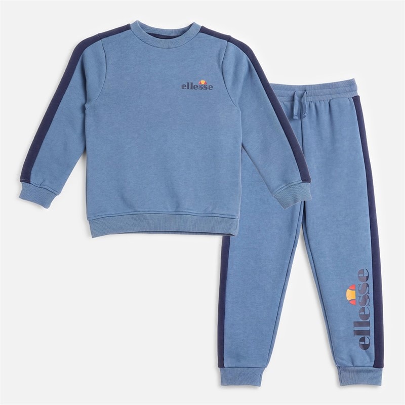 Ellesse Drenge orion sweatshirt og joggingbukser - Blå