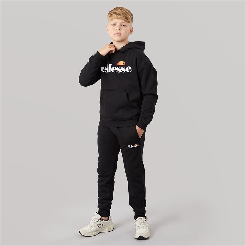 Ellesse Junior Drenge atreus logo træningsdragt - Sort