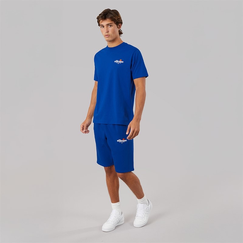 Herre lyon afslappet pasform t-shirt med ryglogo Cobalt - Billede 4