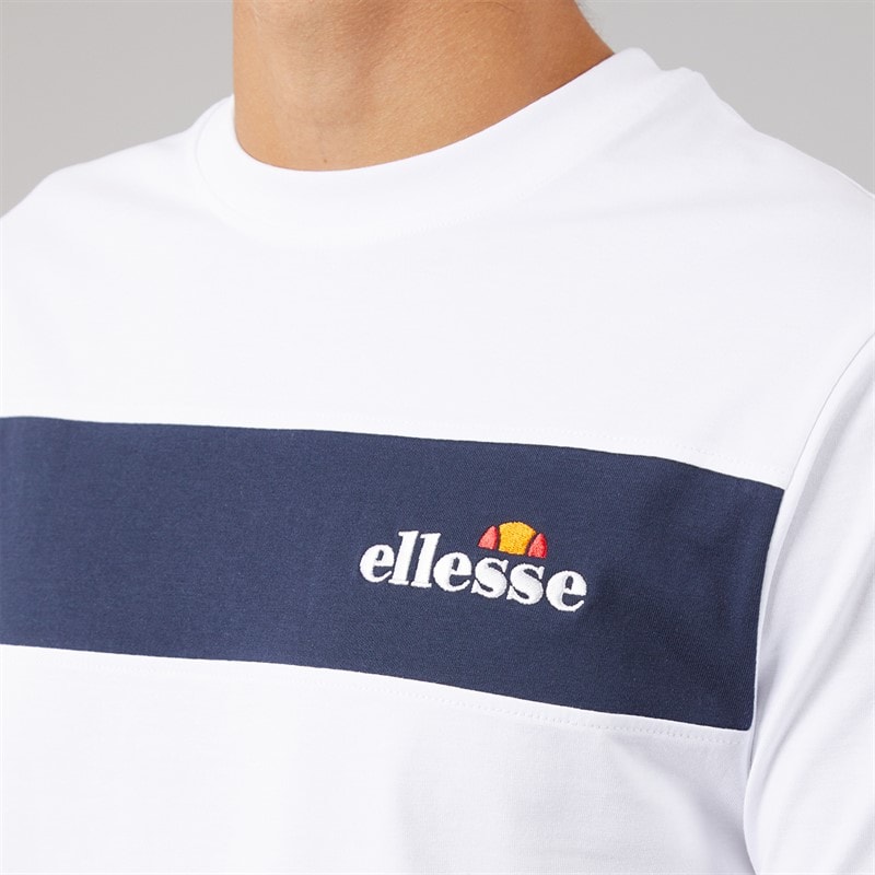 Herre moulton panel t-shirt Hvid - Billede 3