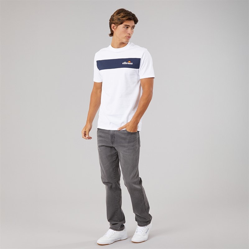 Herre moulton panel t-shirt Hvid - Billede 4