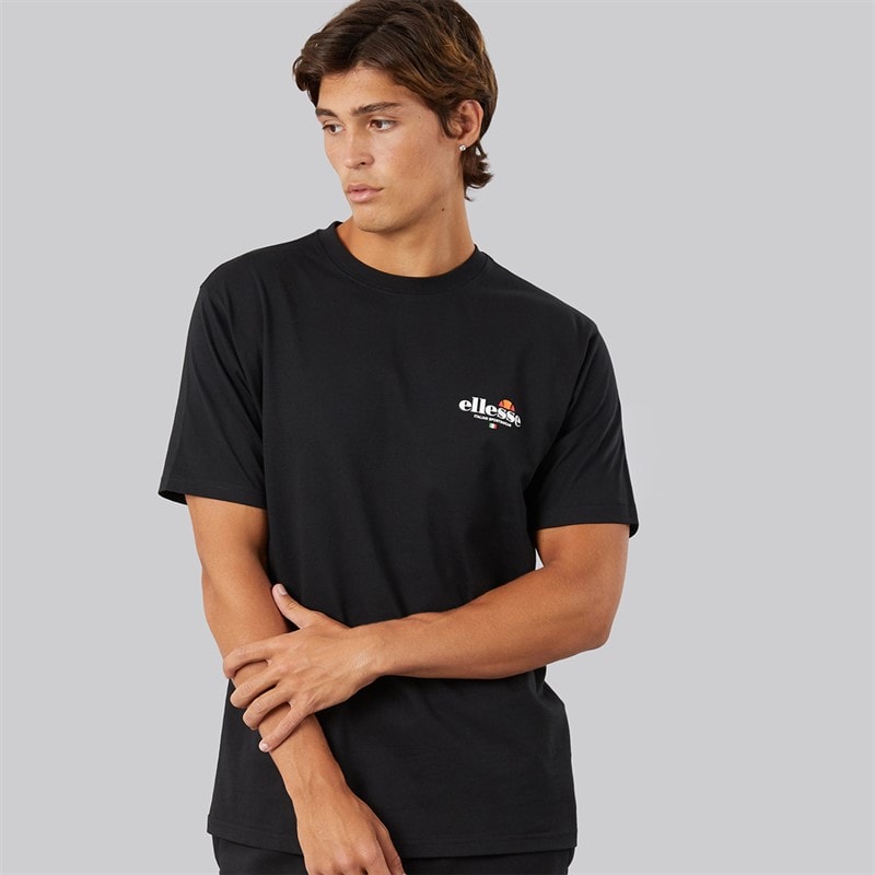 Herre lyon afslappet pasform t-shirt med ryglogo Sort - Billede 2