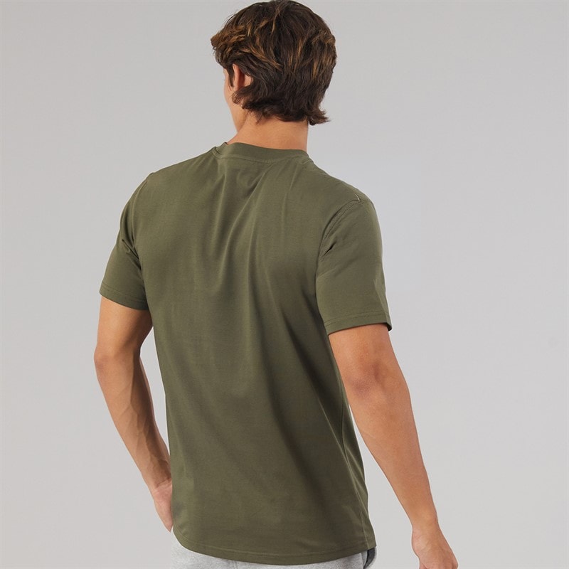 Herre ollio 2 central logo t-shirt Khaki - Billede 2