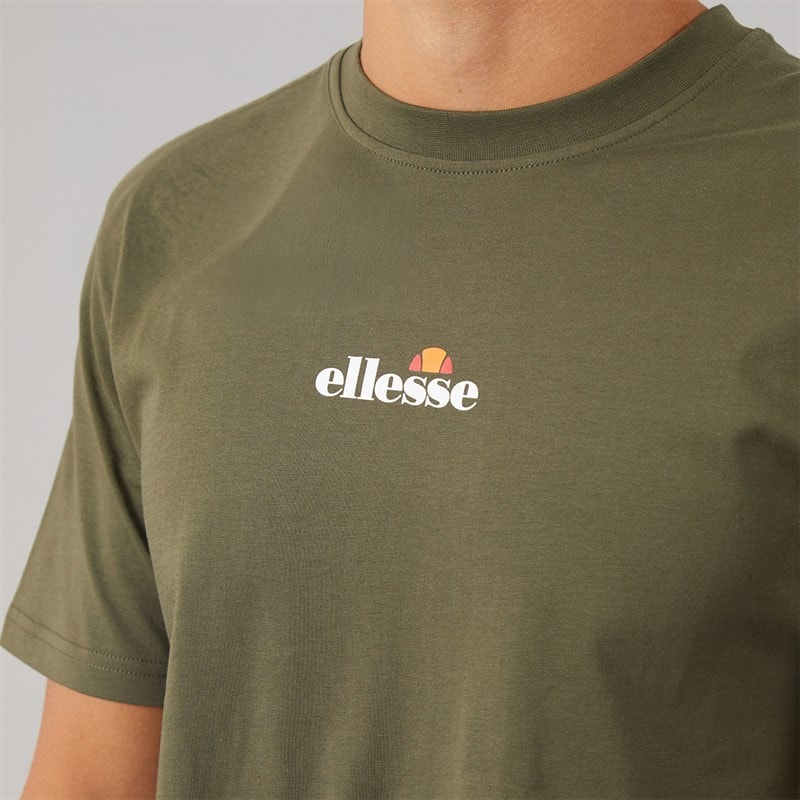 Herre ollio 2 central logo t-shirt Khaki - Billede 3