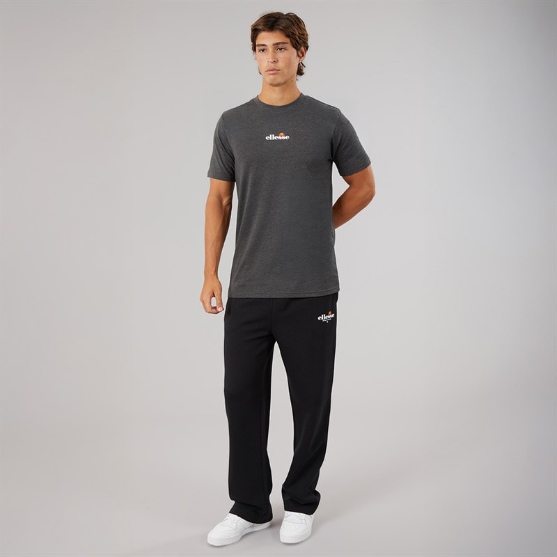 Herre ollio 2 central logo t-shirt Dark Grey Marl - Billede 4