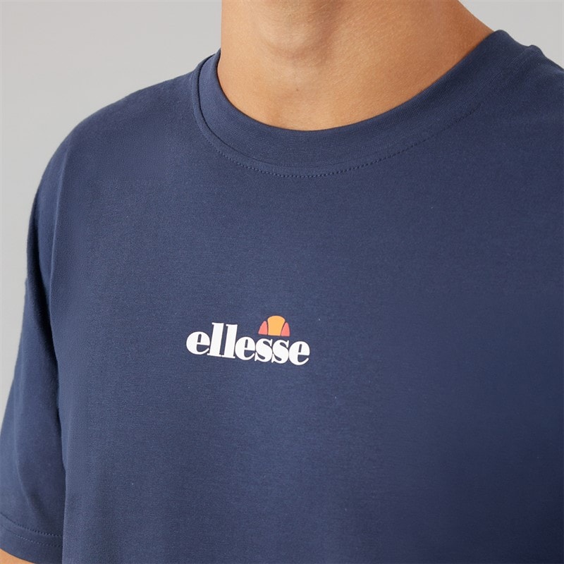 Herre ollio 2 central logo t-shirt Navy - Billede 3