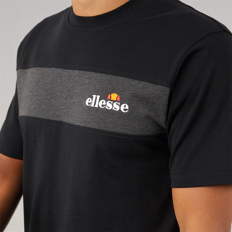 Herre moulton panel t-shirt Sort - Billede 3