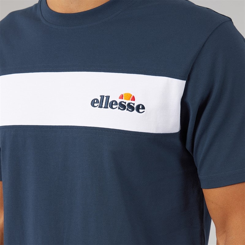 Herre moulton panel t-shirt Navy - Billede 3