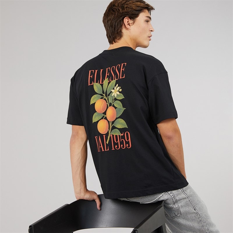Herre 1959 back grafisk t-shirt Sort - Billede 1