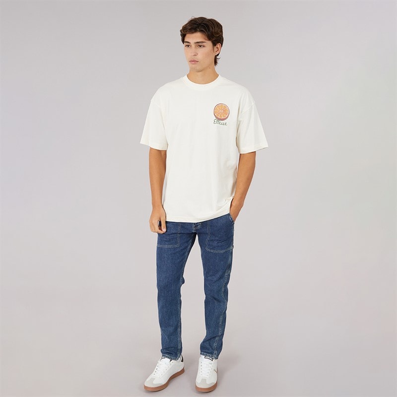 Herre the citrus back grafisk t-shirt Off White - Billede 4