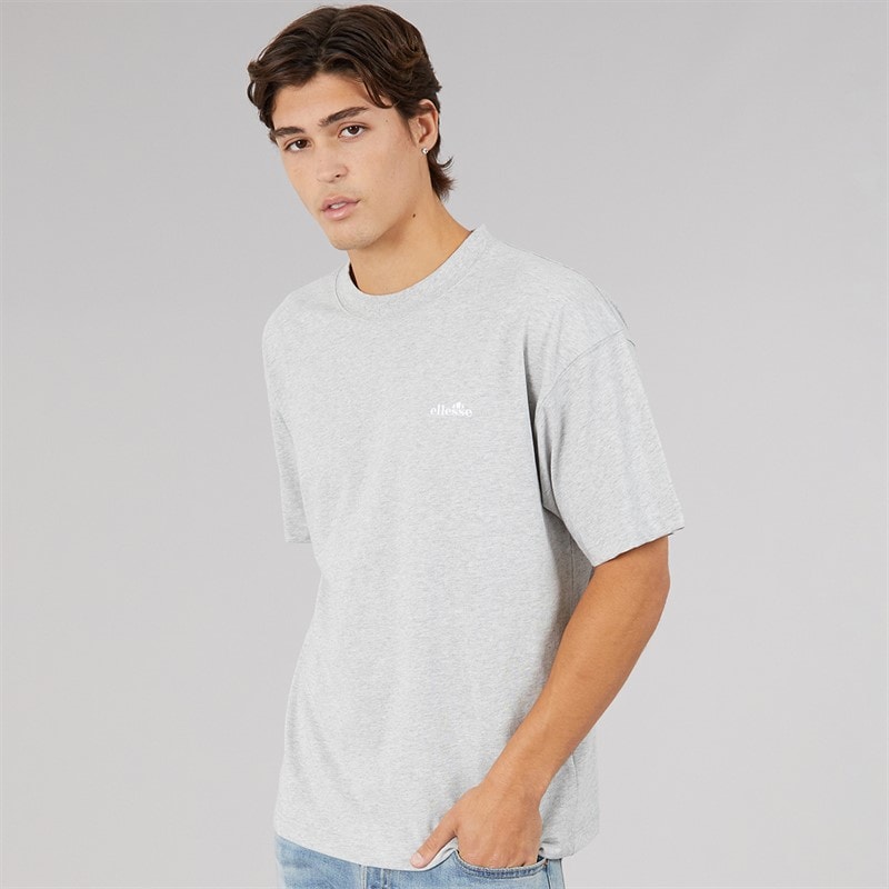 Herre suisio t-shirt Lysegrå Marl - Billede 1