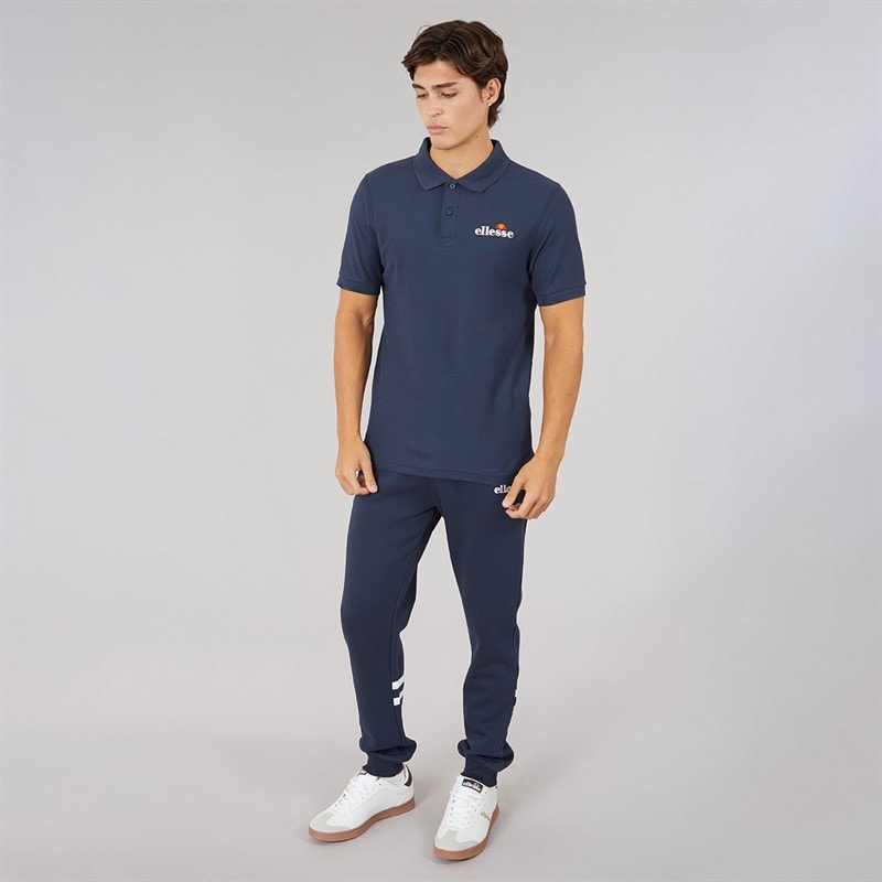 Herre loch polo-shirt Navy - Billede 3
