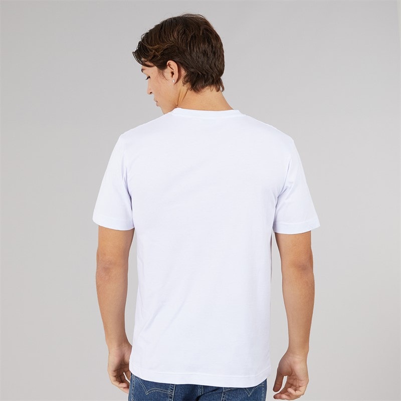 Herre venire t-shirt Hvid/Blå - Billede 2