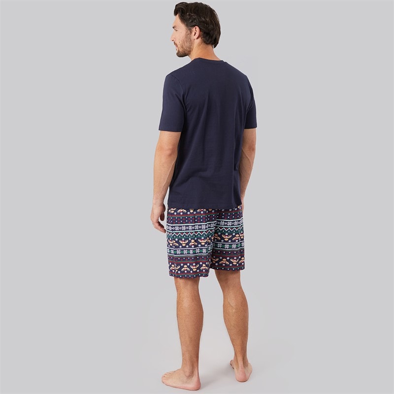 Herre jule elg pyjamasæt Multi - Billede 3