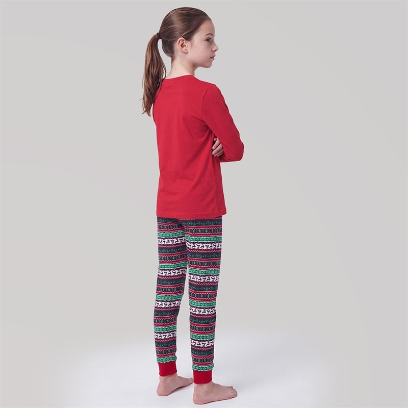 Piger julefamilie pyjamasæt Multi - Billede 2