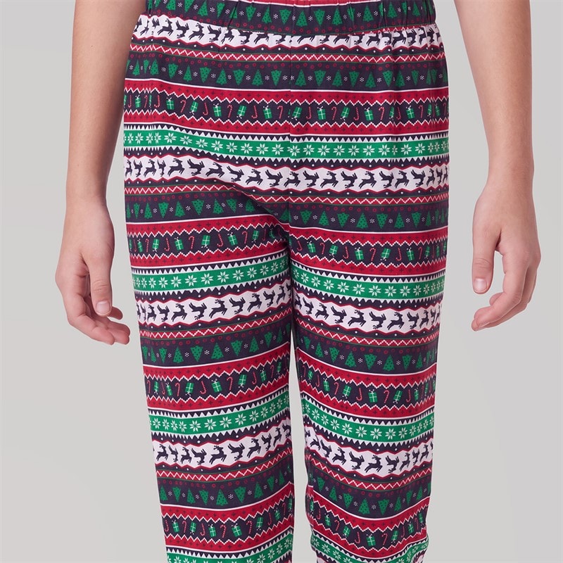 Piger julefamilie pyjamasæt Multi - Billede 4