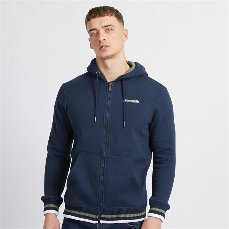 Herre hættetrøje Marine/Khaki - Billede 5
