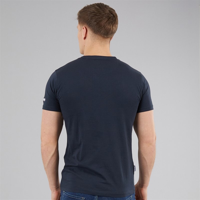 Herre target spray t-shirt Marineblå - Billede 2