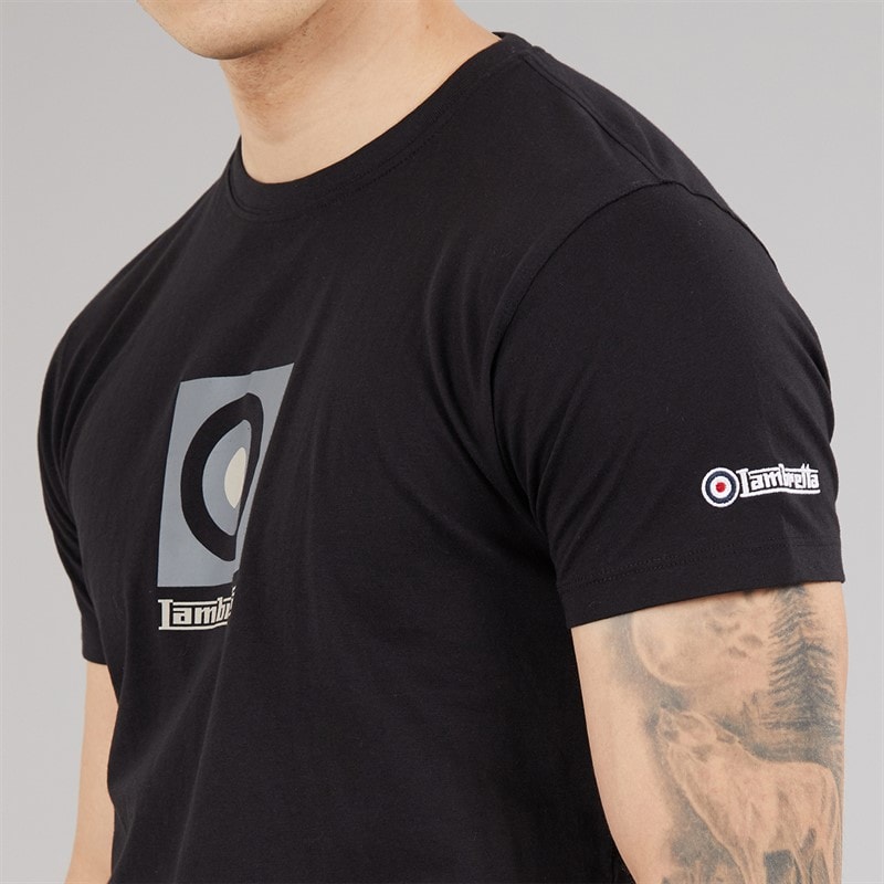 Herre target box t-shirt Sort - Billede 3