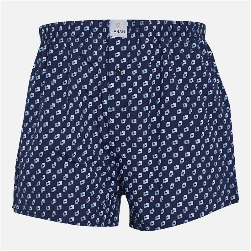 Herre minet trepak vævede boxershorts Navy Blue Check/Marineblå/Navy Blue Check - Billede 3