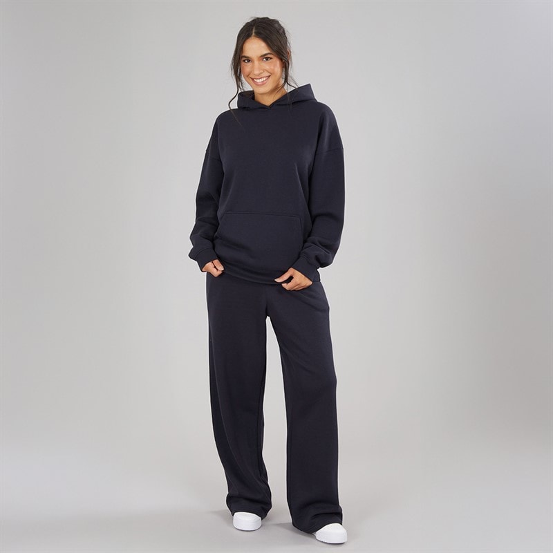 Dame joggers med åben kant Marineblå - Billede 3