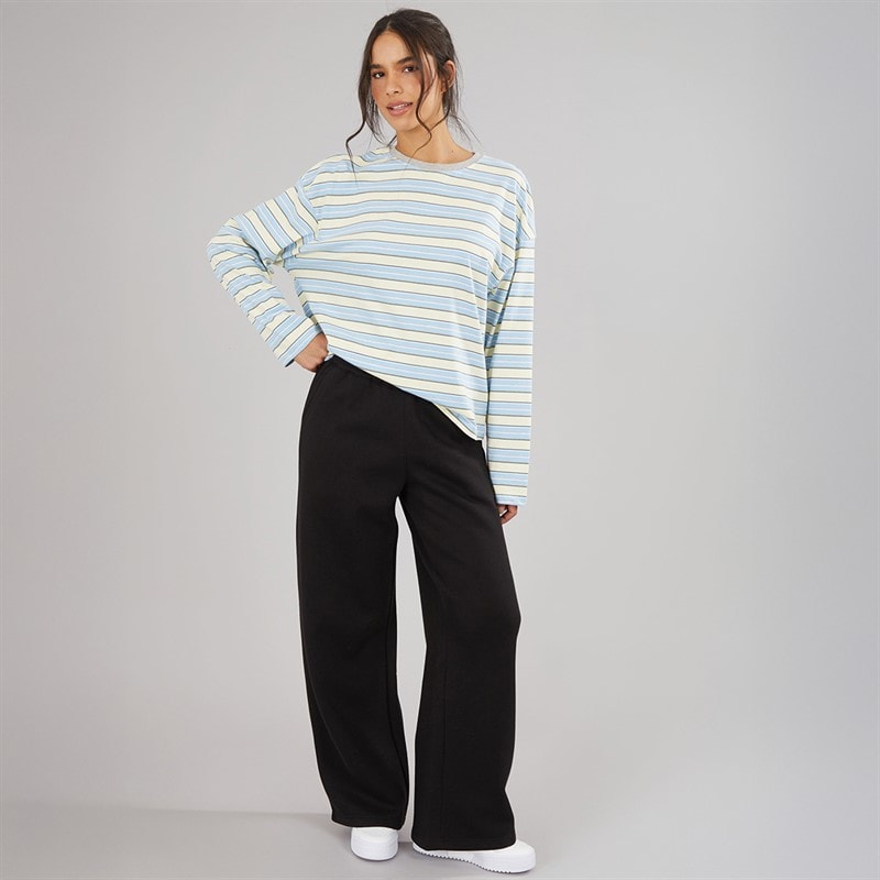 Dame joggers med åben kant Sort - Billede 3
