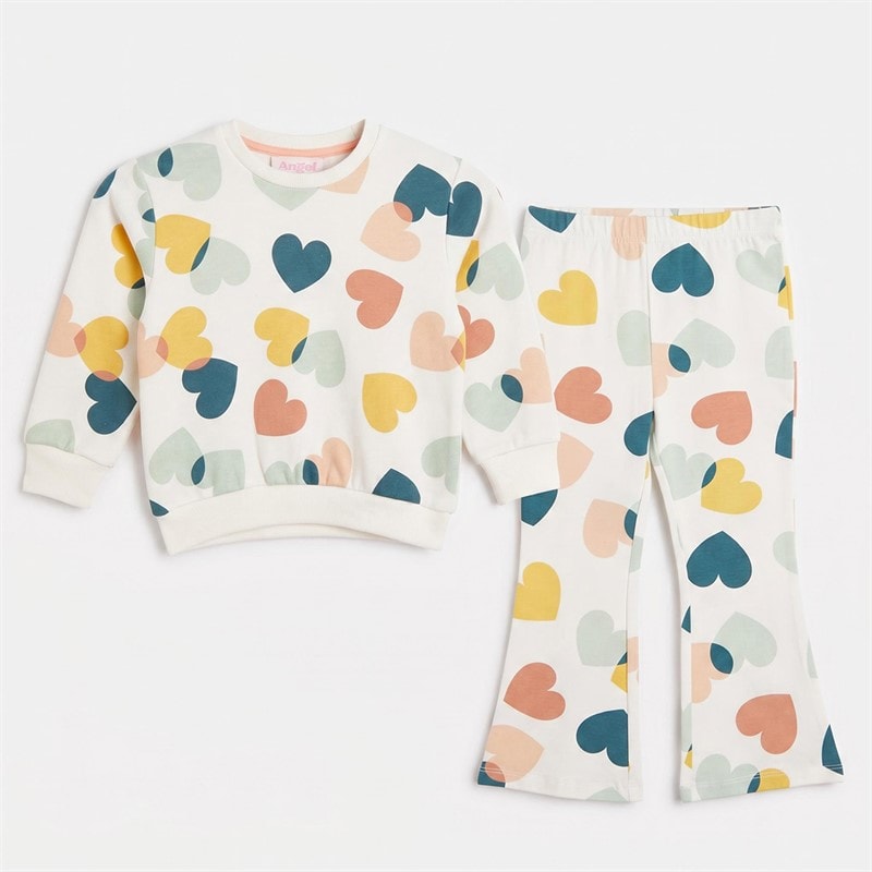 Board Angels Spædbarn Piger sweatshirt og viddeleggings sæt - Multi