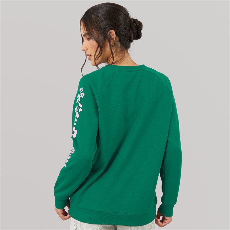 Dame sweatshirt med rund hals Evergreen - Billede 2