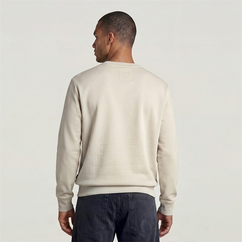Herre old skool sweatshirt Hvid - Billede 2