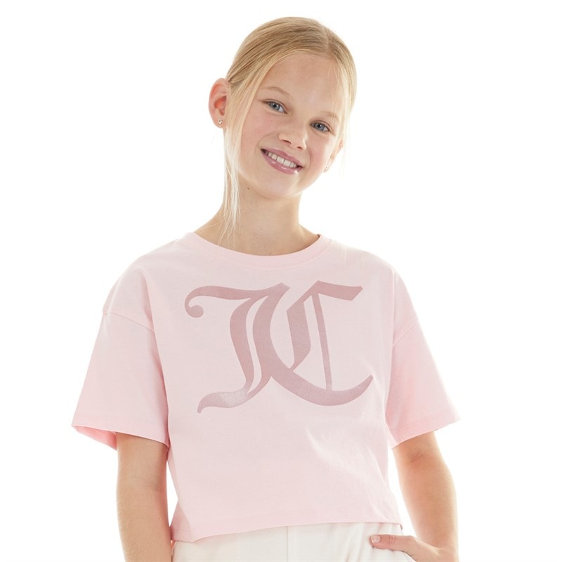 Piger tonet boxy t-shirt Almond Blossom - Billede 1