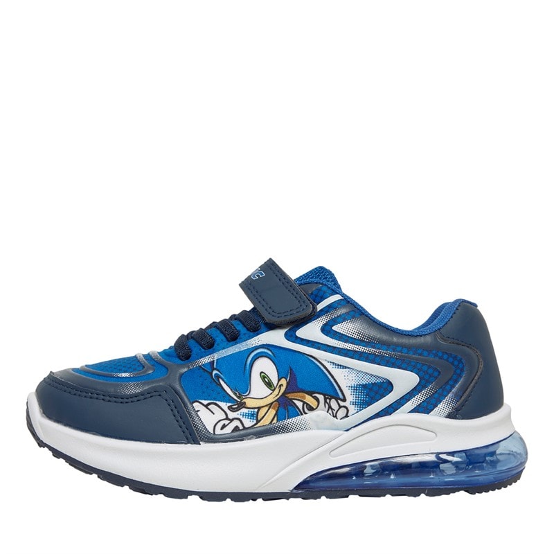 Character Drenge sonic prægede lys træningssko - Blå/Multi