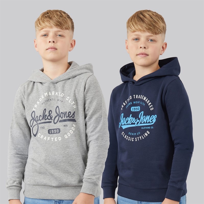 Drenge mikk to-pak hættetrøjer Navy Blazer/Hellgrau Marl - Billede 1