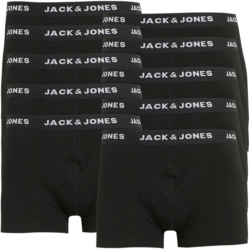 Herre solide ti-pak boksershorts Sort - Billede 1