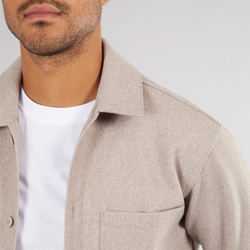 Herre baxter overshirt Oatmeal - Billede 3