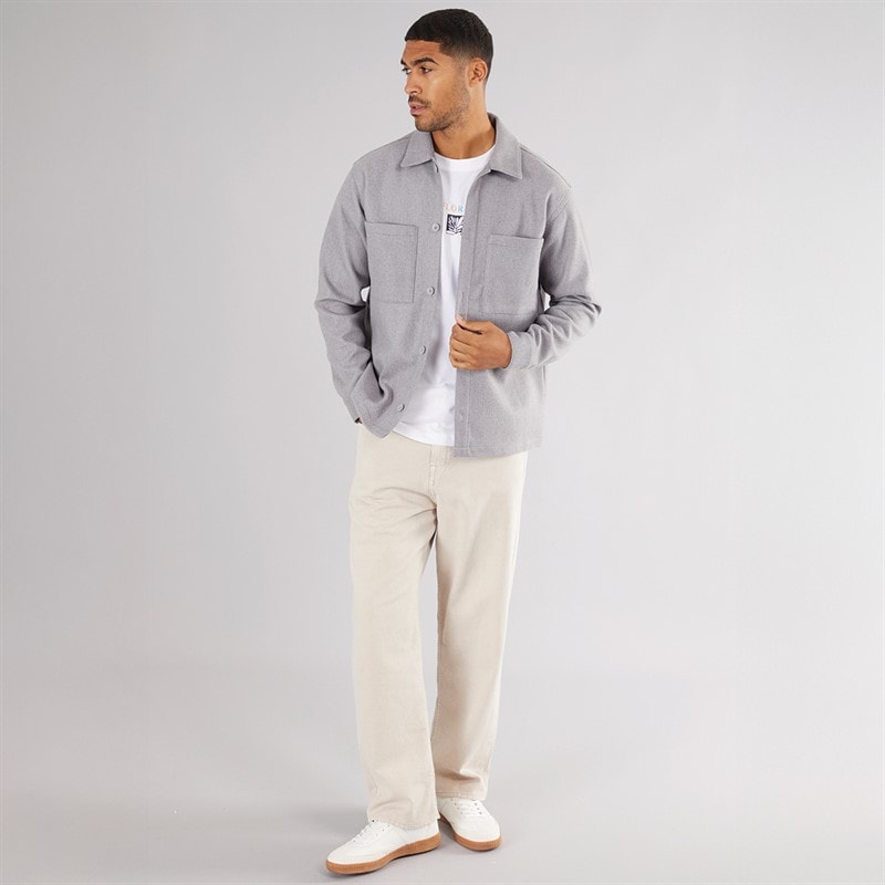 Herre baxter overshirt Light Grey Marl - Billede 3