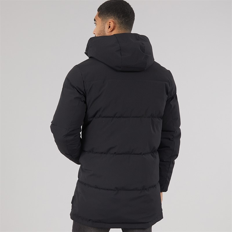 Herre surface lang pufferfrakke Sort - Billede 2