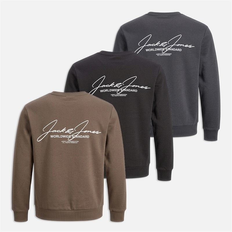Herre cover three pack sweatshirts Sort/Asphalt/Falcon - Billede 1