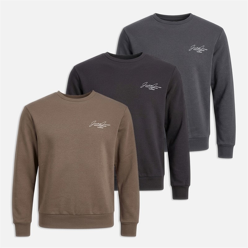 Herre cover three pack sweatshirts Sort/Asphalt/Falcon - Billede 2
