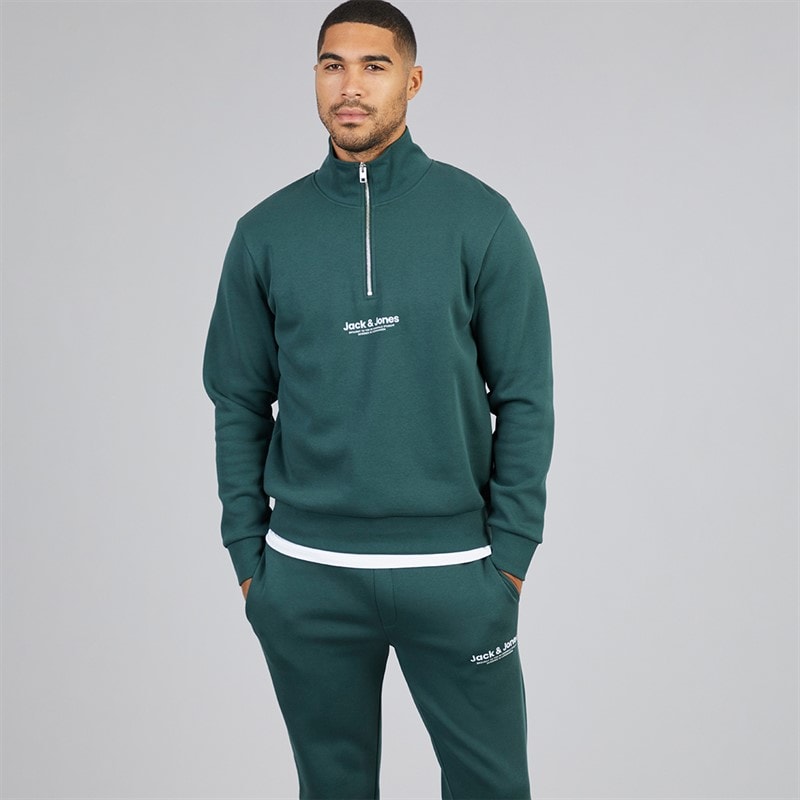 Herre 1/4 lynlås åbent ben tracksuit Magical Forest - Billede 3