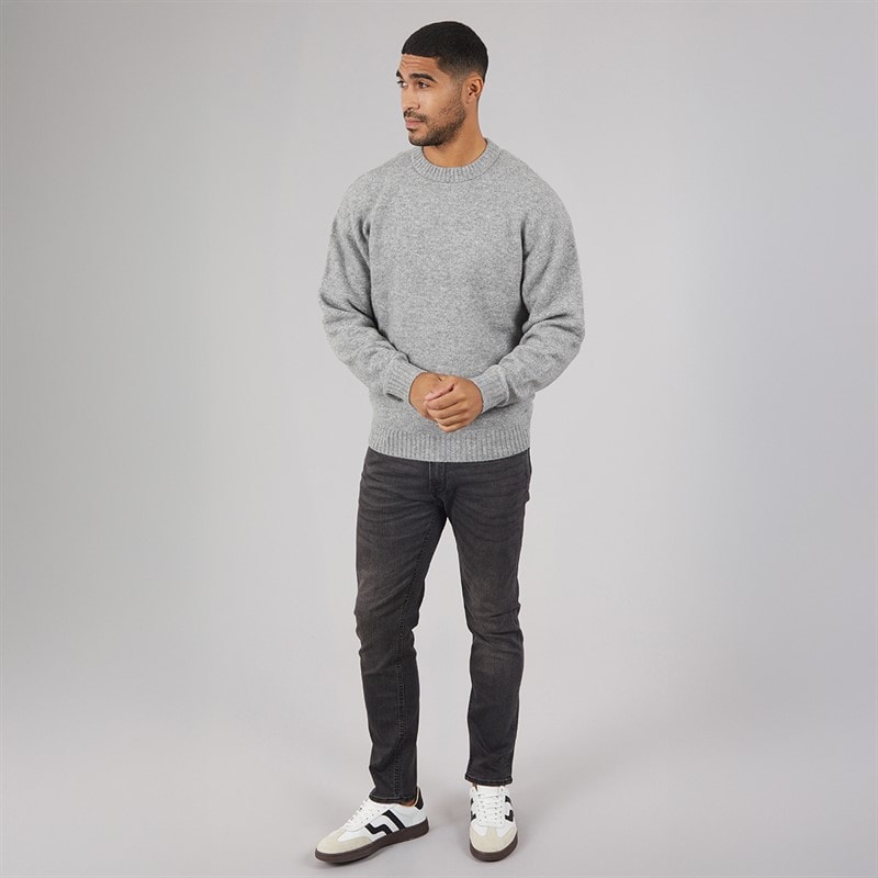 Herre soho ollie crew neck trøje Light Grey Marl - Billede 3