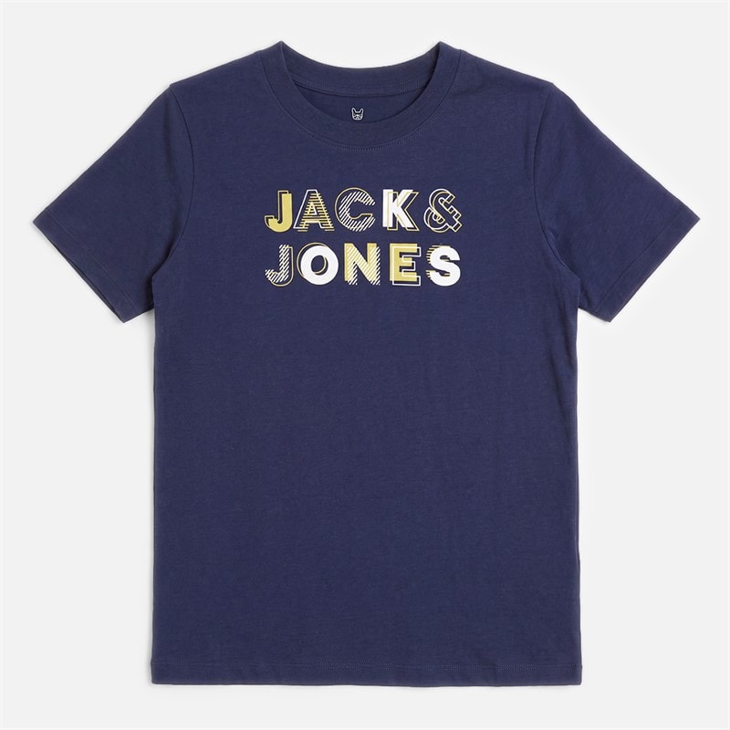 Drenge Andrew fem-pak t-shirts Hvid/Moonbeam/Vativer/Navy Blazer/Asphalt - Billede 4