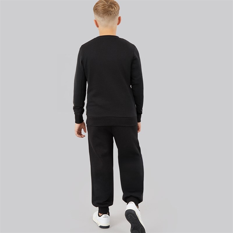 Drenge future sweatshirt og joggers træningssæt Sort - Billede 2