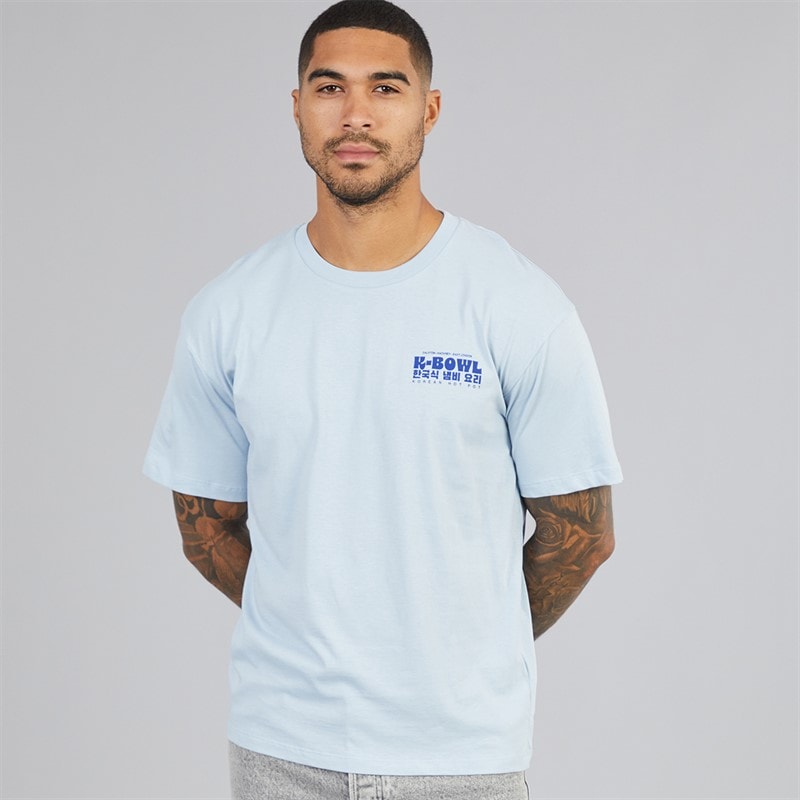 Herre Oricon grafisk t-shirt Subdued Blue - Billede 2