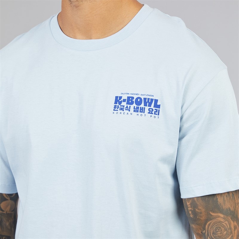 Herre Oricon grafisk t-shirt Subdued Blue - Billede 4