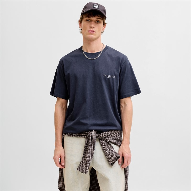 Herre montauk aop ryg t-shirt Odyssey Gray - Billede 2