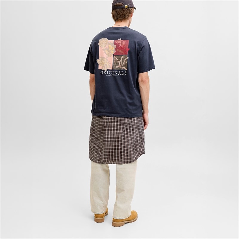 Herre montauk aop ryg t-shirt Odyssey Gray - Billede 4