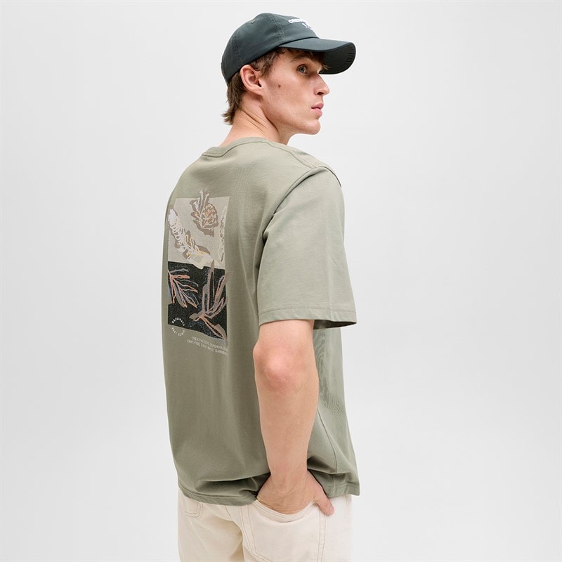 Herre montauk aop ryg t-shirt Seagrass - Billede 1