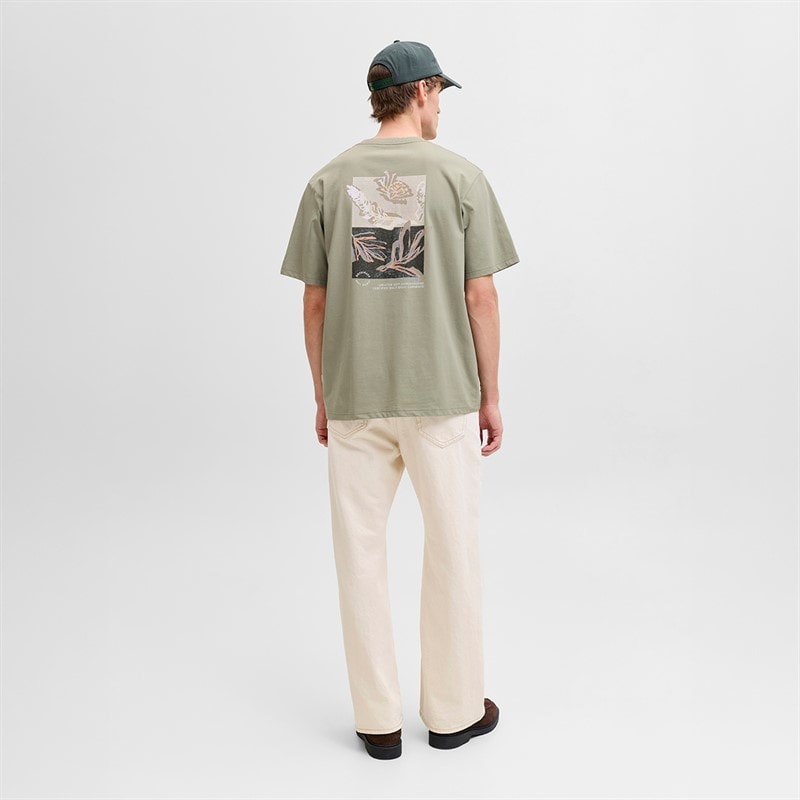 Herre montauk aop ryg t-shirt Seagrass - Billede 4