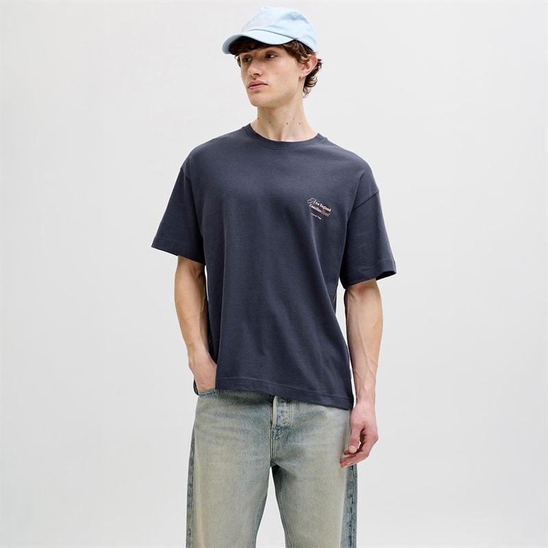 Herre montauk ryggrafisk t-shirt Odyssey Gray Detail Bandana - Billede 2