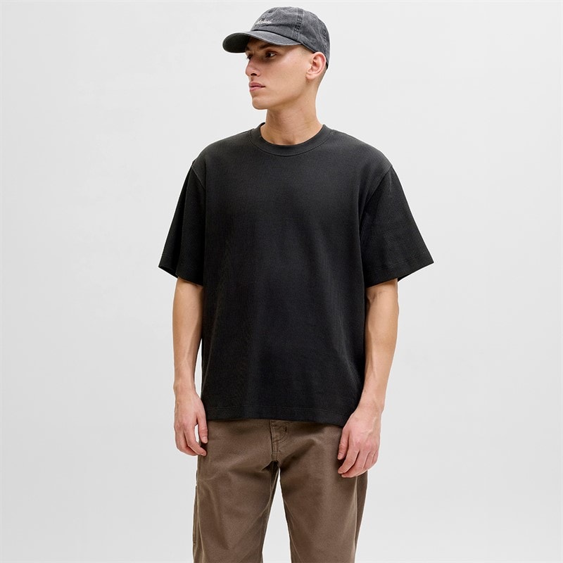 Herre Harrison structure t-shirt Sort - Billede 1
